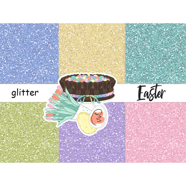 Bright pastel sparkle digital glitters for crafting, planner stickers and Easter invitations. Pastel textures of pink, blue, yellow, green, aquamarine, purple c
