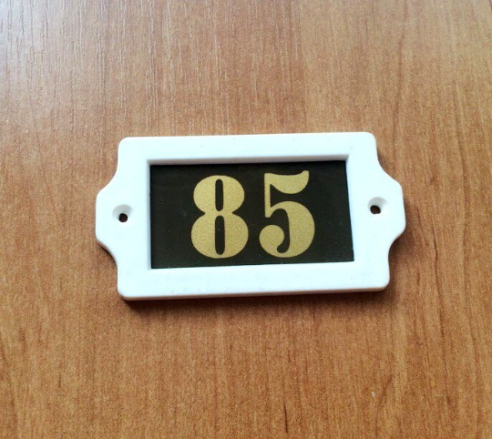 apt door number plate 85