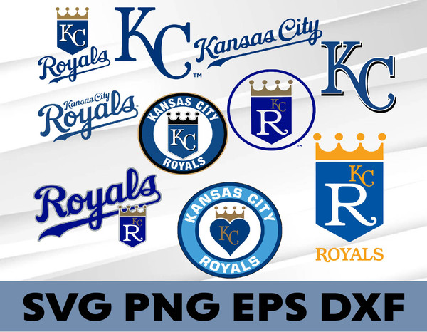 Kansas City Royals logo, bundle logo, svg, png, eps, dxf