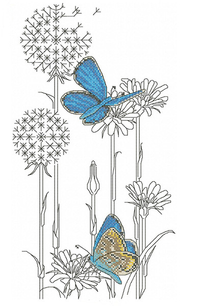Butterfly embroidery design on flowers, dandelion 1.jpg