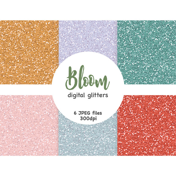 Bright summer and spring sparkle digital glitters for crafting, planner stickers and Easter invitations Pastel textures in red, blue, yellow green and pink for