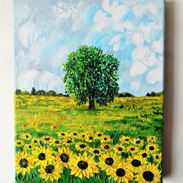 Acrylic-painting-field-of-sunflowers-landscape-art-impasto-wall-artwork.jpg