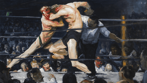 Stag at Sharkey's (1909) George Wesley Bellows.png