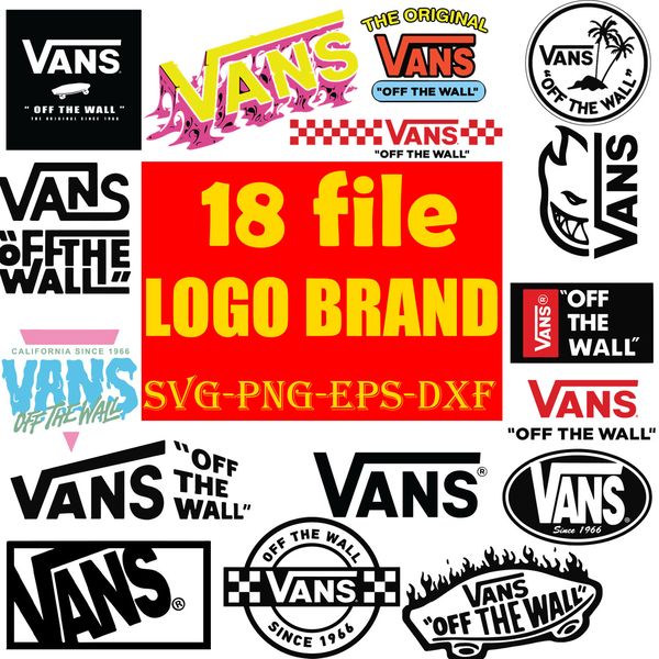 18 Logo Vans Brand Bundle Svg, Fashion Brand Svg, Vans Logo ...
