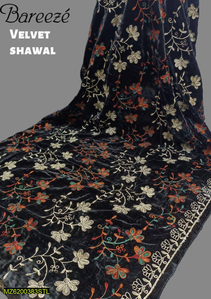 Women Embroidered Velvet Shawl 0-2.png
