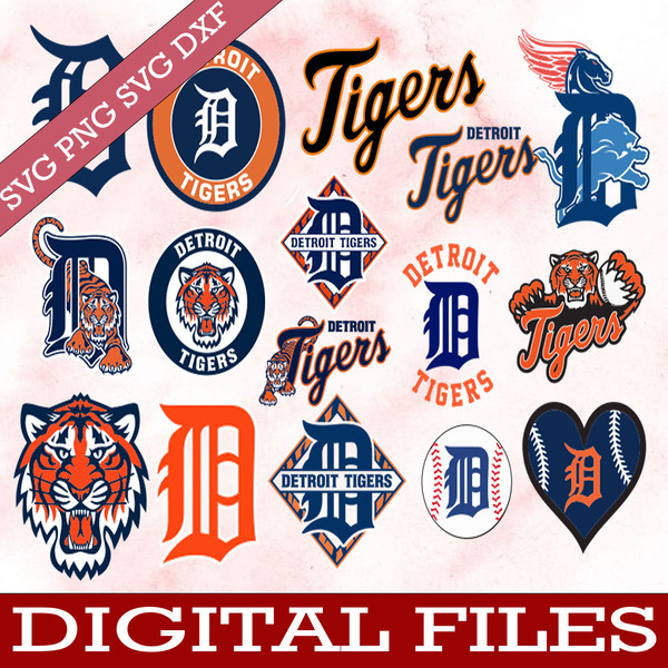 Hello Kitty Detroit Tigers SVG, Detroit Tigers Baseball SVG, Hello