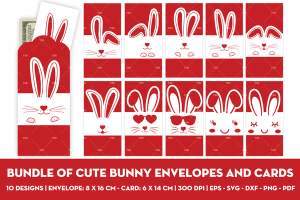 Bundle of cute bunny envelopes and cards cover.jpg