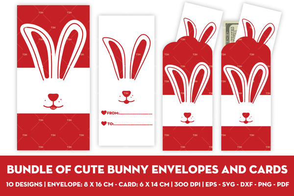 Bundle of cute bunny envelopes and cards cover 12.jpg