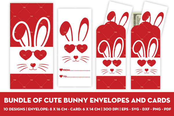 Bundle of cute bunny envelopes and cards cover 14.jpg