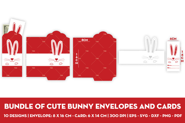 Bundle of cute bunny envelopes and cards cover 3.jpg