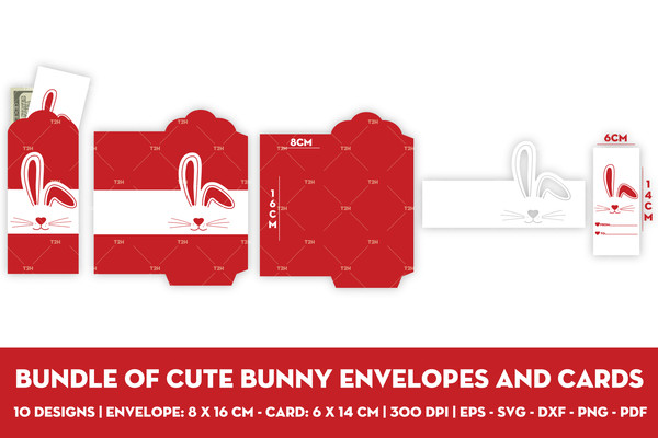 Bundle of cute bunny envelopes and cards cover 5.jpg