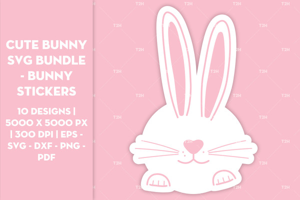 Cute bunny SVG bundle - Bunny stickers cover 2.jpg
