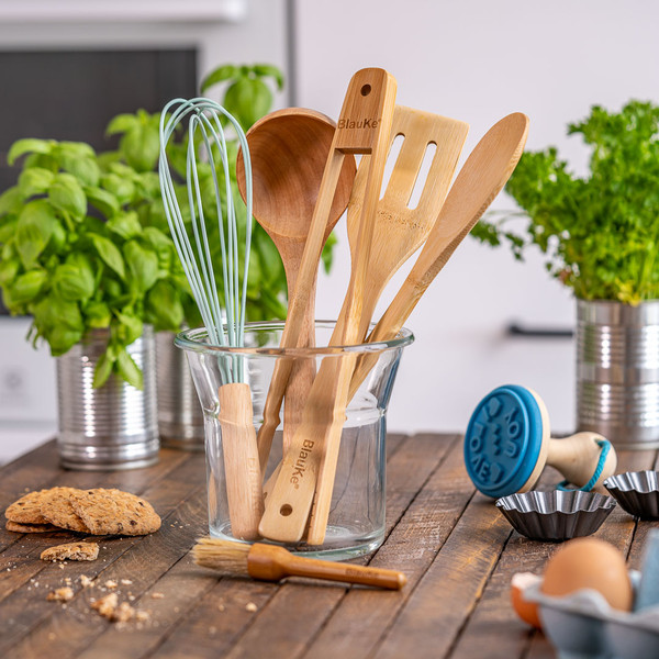 wooden kitchen utensils Set of 6 Pieces- Wooden Kitchen Utensils