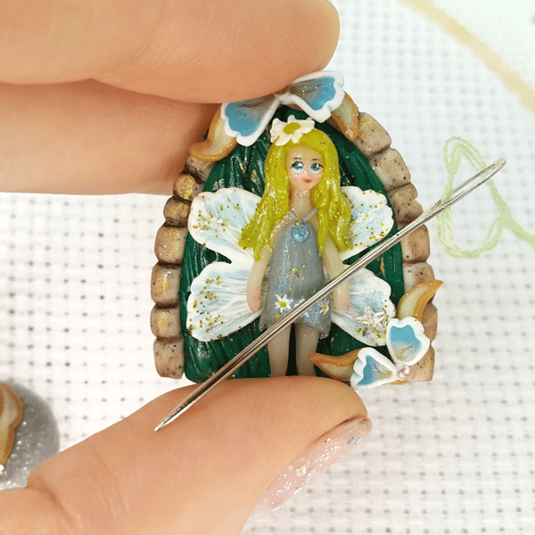 Miniature Fairy NEEDLE MINDER Micro Fairy for Cross Stitch (3).jpg