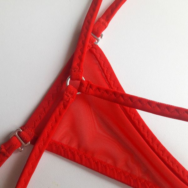Women's transparent mini thong with clasps. Sexy panties wit - Inspire ...