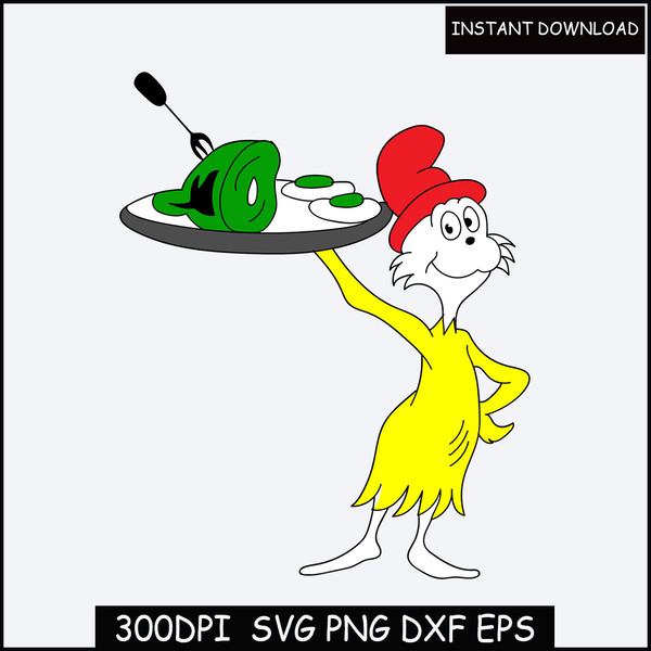 Bundle Green Eggs and Ham SVG Cut Files, PNG, EPS, dxf Cutting File Cameo Cricut Silhouette.jpg