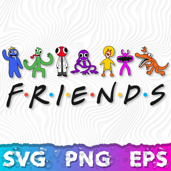 Rainbow Friends SVG, Rainbow Friends Roblox All Characters, - Inspire  Uplift