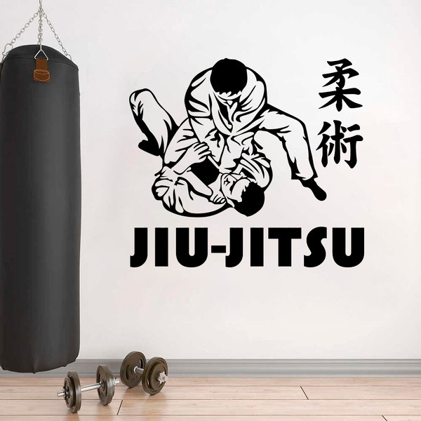 Jiu Jitsu Sticker Japanese Martial Art Training