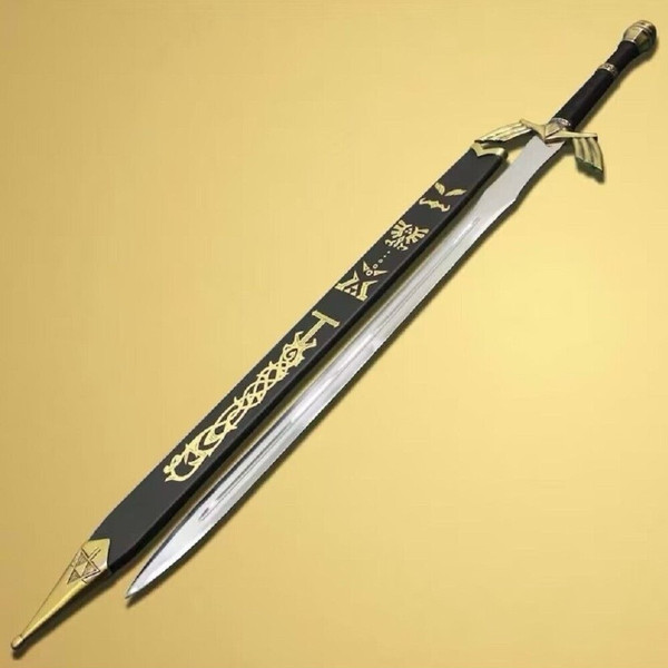 Zelda Sword, The Legend of Zelda Master Sword, With Scabbard, Best for Cosplay in usa.jpg