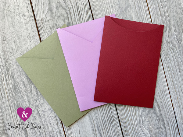 Simple blank pocket envelopes 5x7 digital template svg set - Inspire Uplift