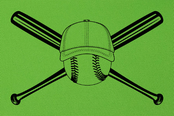 Baseball Sticker Baseball Bat And Ball Baseball Game