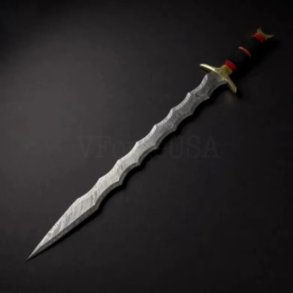 Custom HAND Forged Damascus Steel Viking Sword, Best Quality, Battle Ready Sword.png