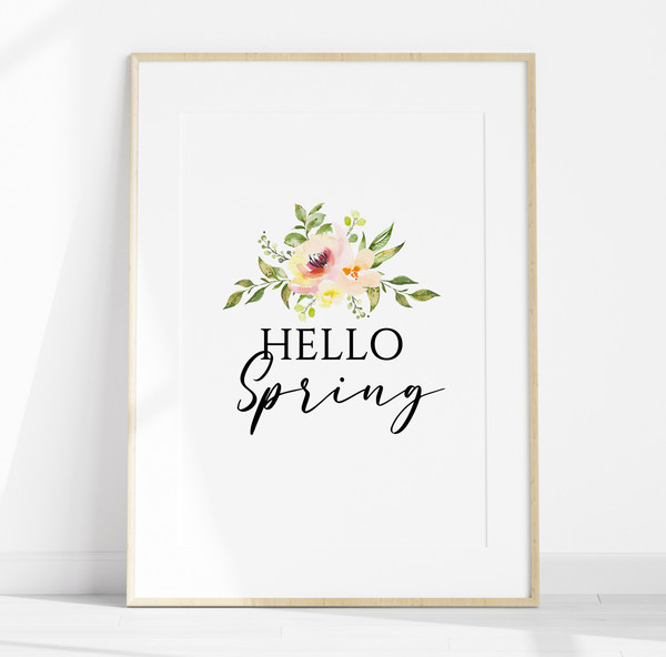 floral-hello-spring-home-wall-decor-printable-poster
