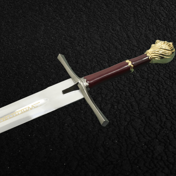 Handmade Chronicles Of Narnia Prince Sword Replica Gold Color + Plaq.png