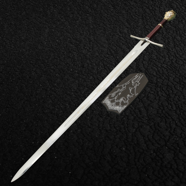 Handmade Chronicles Of Narnia Prince Sword Replica Gold Color + Plaque.png
