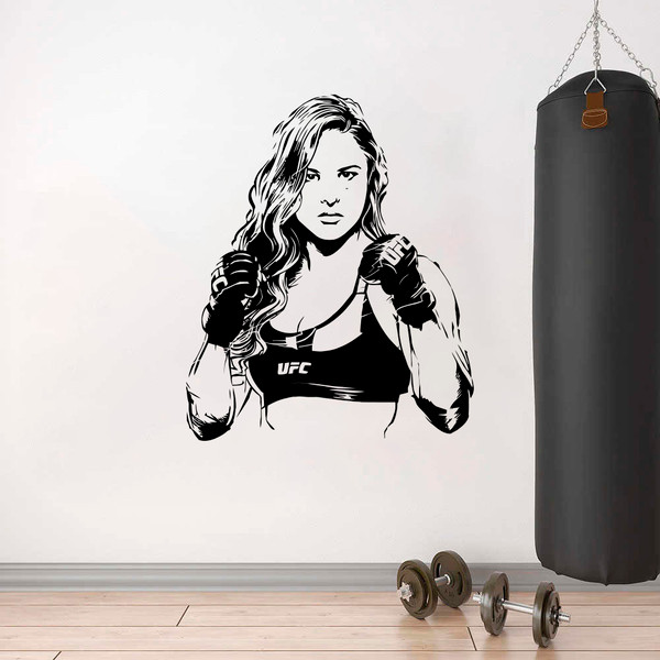 ronda-rousey-sticker-UFC-stars-american-fighter-ultimate-fighting-championship