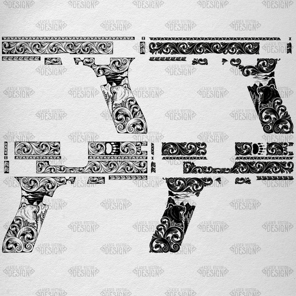 VECTOR DESIGN Glock20 gen4 Scrolls and bear 3.jpg