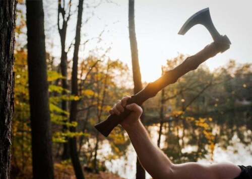 Custom Hand Forged Original Ragnar Lothbrok Viking Axe carbon steel axe 6.jpg