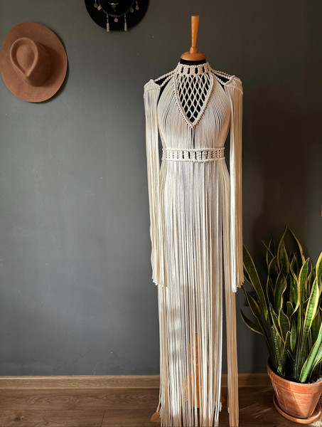 Macrame dress is a beautiful accessorie for party for boho w - Inspire  Uplift