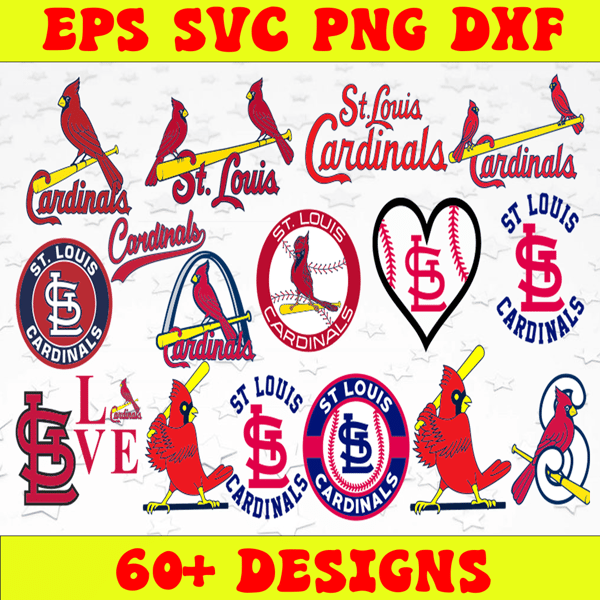Bundle 16 Files St Louis Cardinals Baseball Team svg, St Louis Cardinals  svg, MLB Team svg, MLB Svg, Png, Dxf, Eps, Jpg