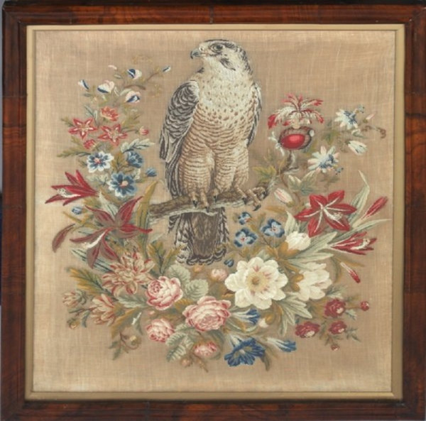 Vintage Cross Stitch Scheme Falcon 