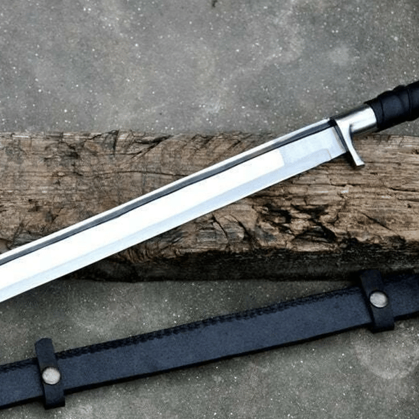 D2 Steel Sword, Hunting Short Sword, Battle Ready Sword, Viking Sword, Includes Sheat.png