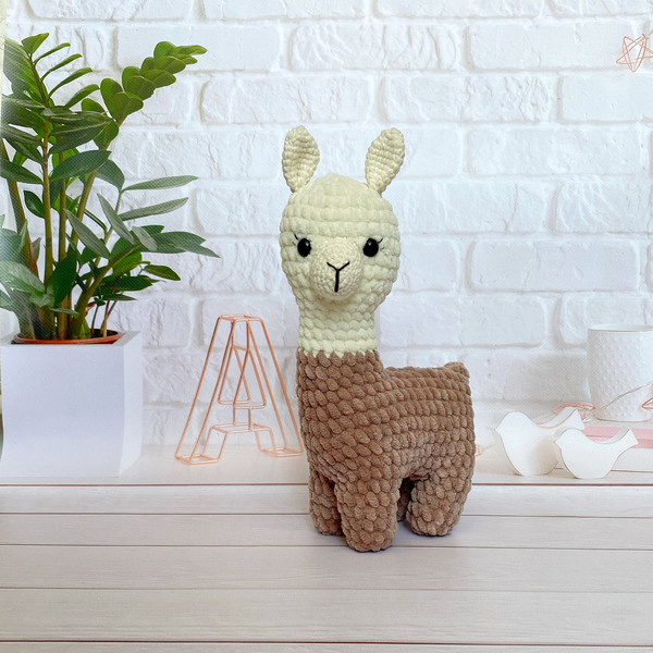Crochet llama toy