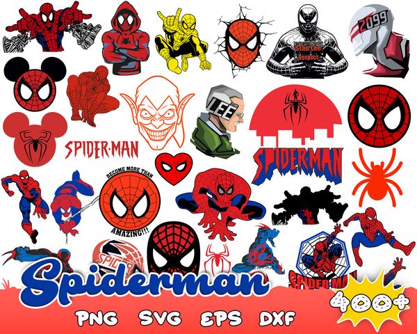 400 Spiderman SVG, spiderman png files, spider man svg bundl - Inspire ...
