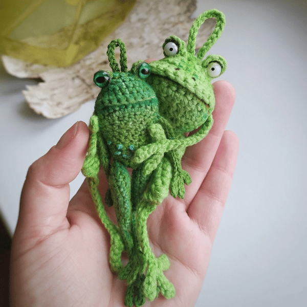 Frog Crochet Pattern, toad amigurumi toy, plush toy diy, green little frog for kid, crochet tutorial, frog pattern ebook 4.jpg