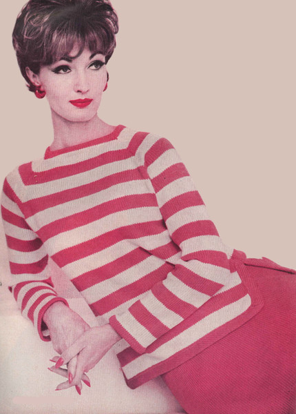 vintage pattern knitting dress
