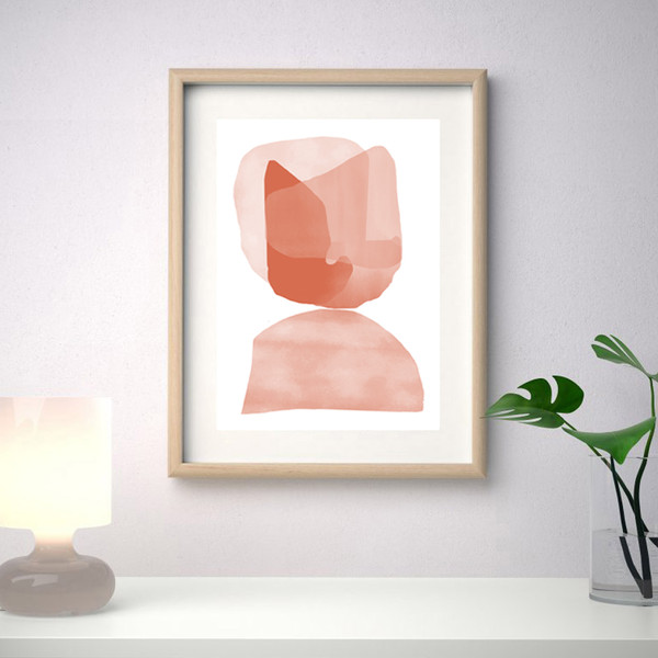 Three pink abstract prints are available for download 1