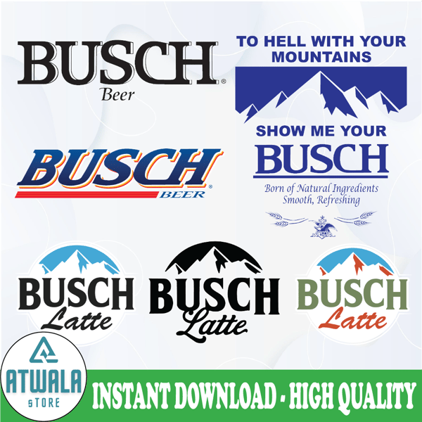 Busch Latte SVG, Busch latte svg,png, Busch latte beer, busc - Inspire  Uplift