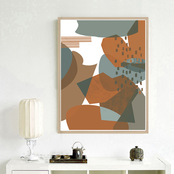 Abstraction triptych of 3 prints, you can download