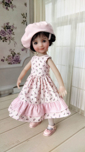 Little Darling doll dress pink and white set-4.jpg