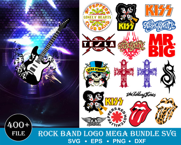 400 Rock Band Logo Bundle Svg, Rock Music Svg, Rock and Roll Bundle Svg, Rock Flames Svg, Cricut Cricut Cut Files, Silhouette Cut Files.jpg