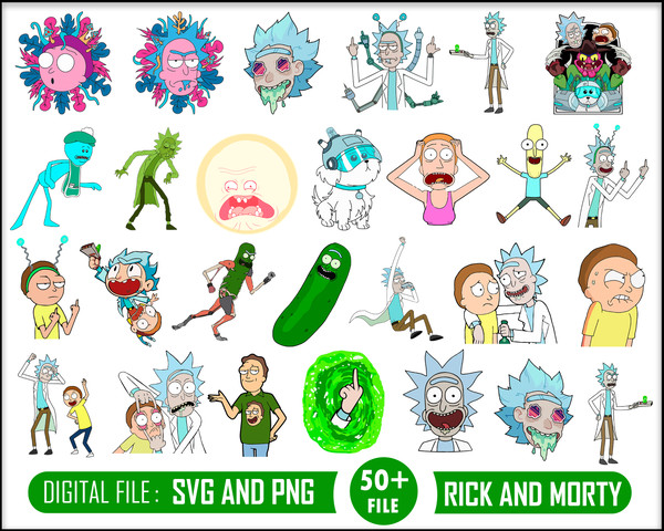 Rick and Morty SVG Bundle, Morty svgpng cut file, Rick and Morty vector, Rick and Morty file cricut Active.jpg