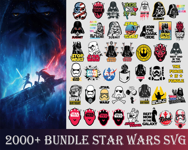 Star Wars SVG Mega Bundle, Star Wars Svg Bundle Mandalorian Svg . Darth Vader SVG .dxf Files, Bundle Star wars.jpg