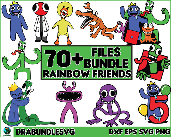 Rainbow Friends Svg, Rainbow Friends Png, Friends, Rainbow F - Inspire  Uplift