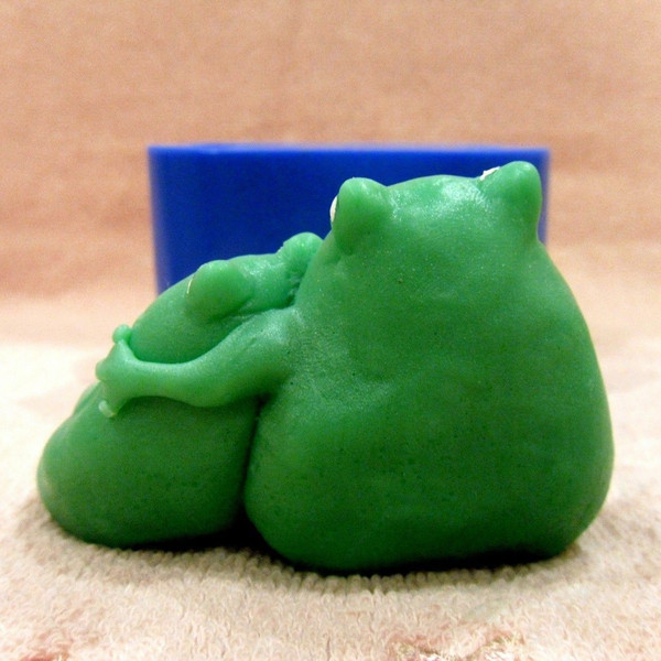 Frog lovers soap and silicone mold 3