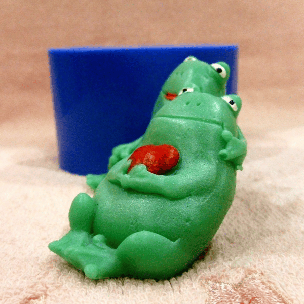 Frog lovers soap and silicone mold 4